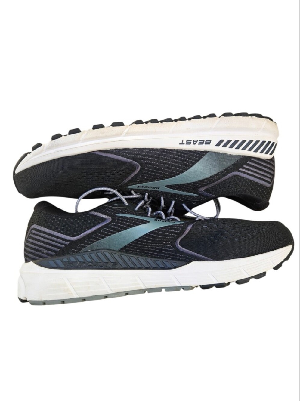 Brooks Mens Beast 20 Black Running Shoe Sneakers Sz 13 4E Gym Jogging Workout